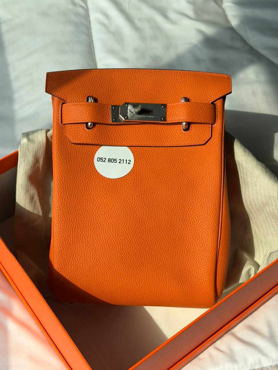 Hermès Hac à Dos Backpack in Orange