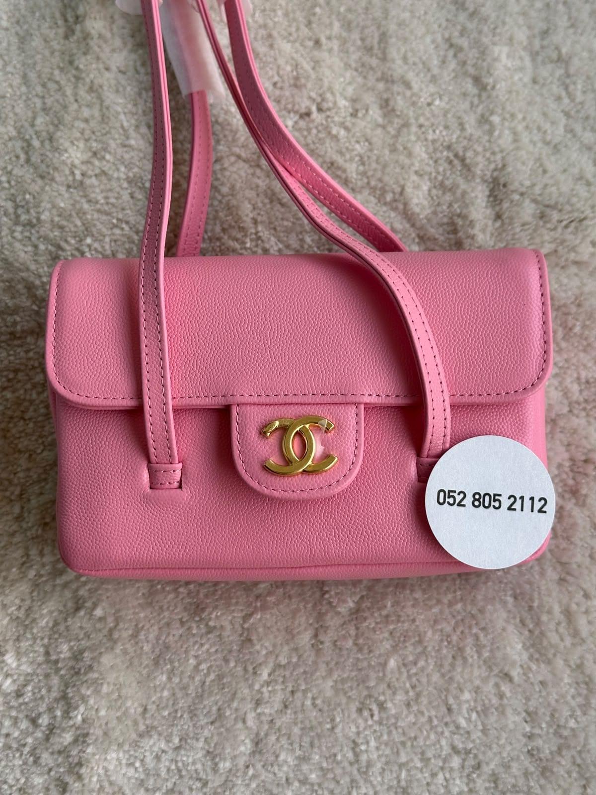 Chanel Top-Handle Flap Bag in Pink