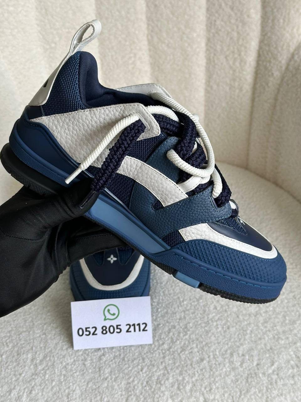 Louis Vuitton LV Skate Sneakers in Navy & White