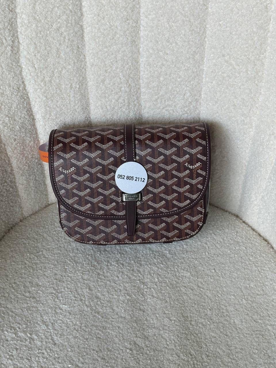 Goyard Belvedere messenger bag in burgundy