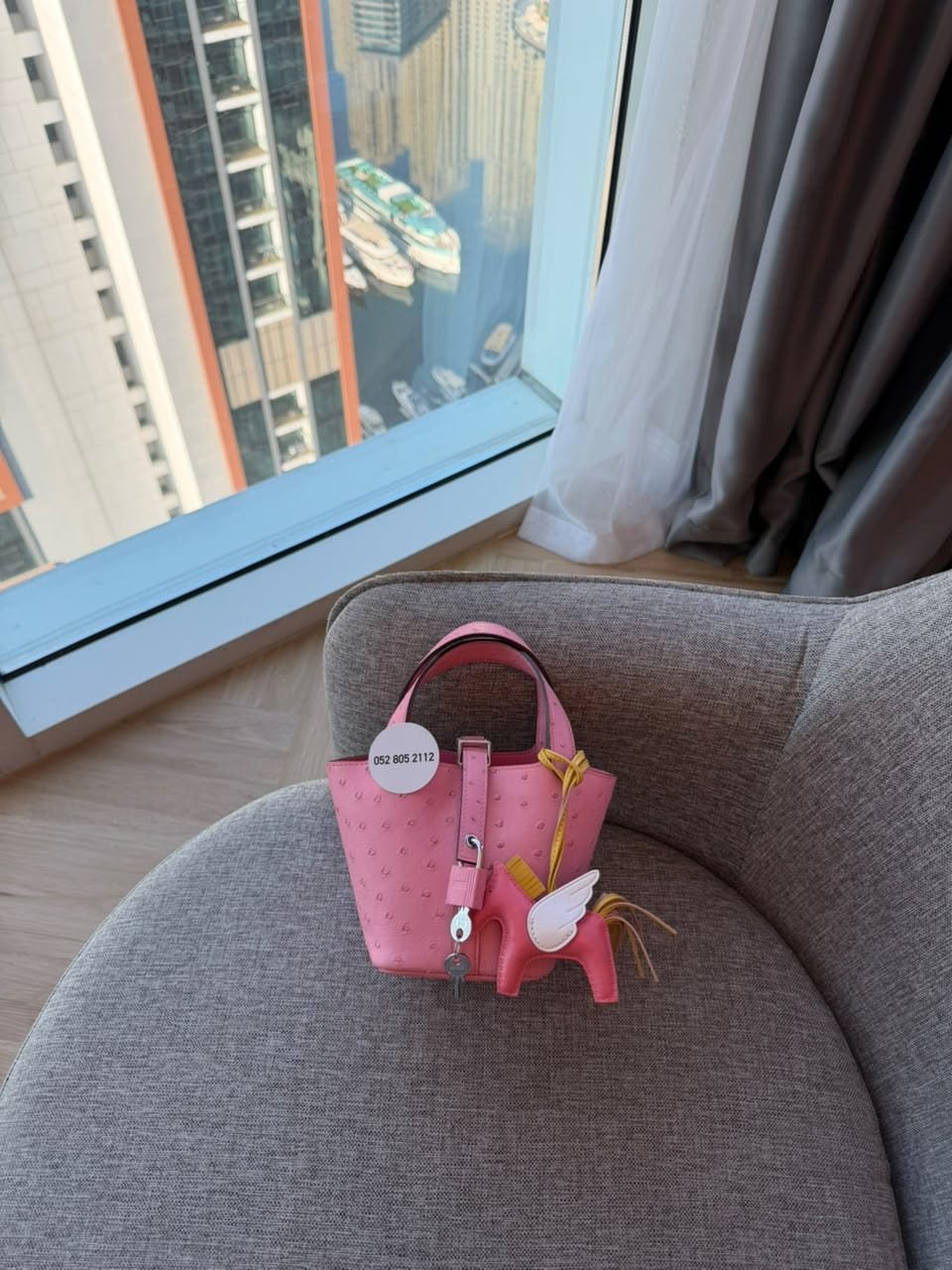 Hermès Picotin Lock in Pink Ostrich