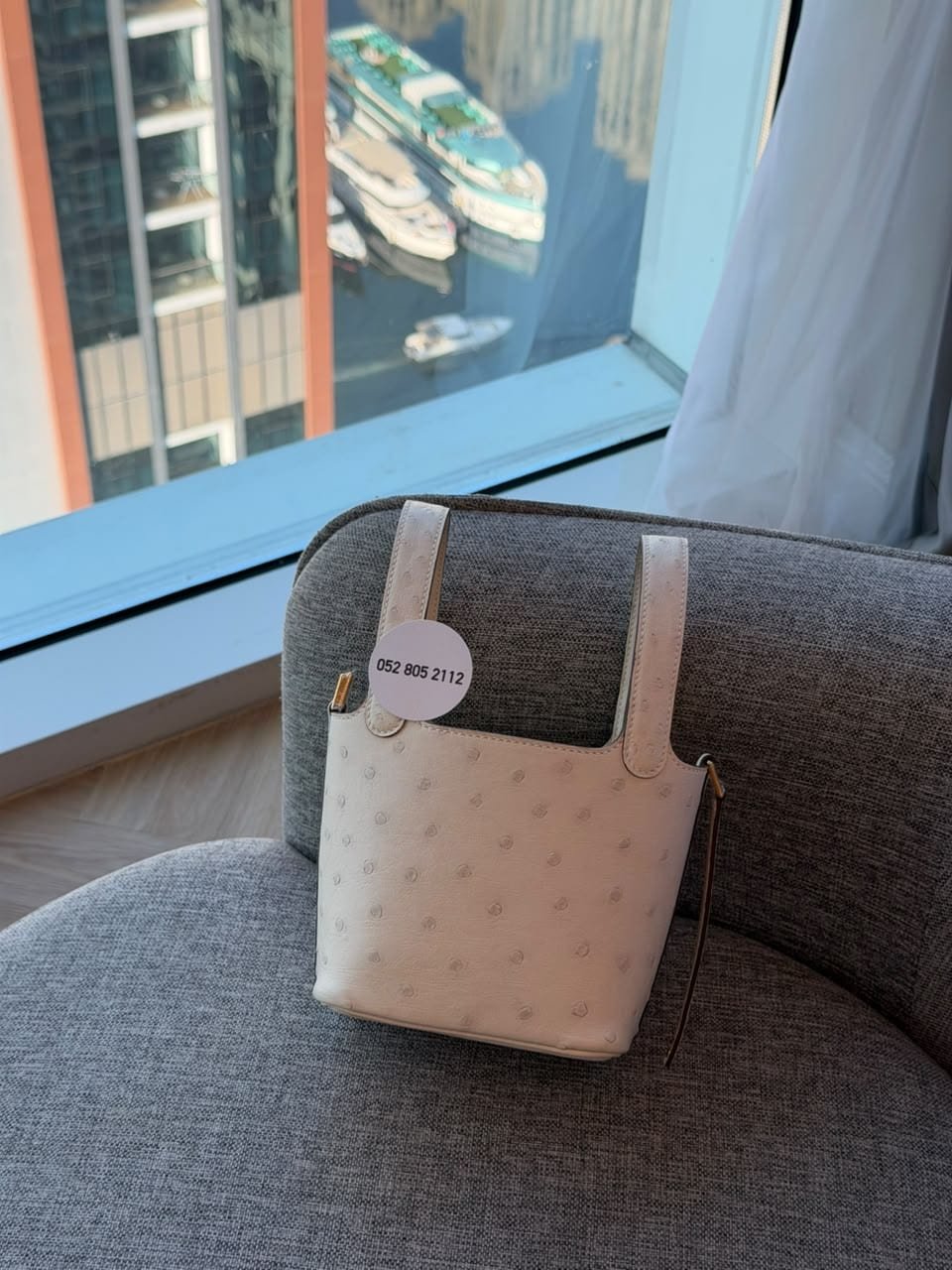 Hermès Picotin Lock in Cream Ostrich