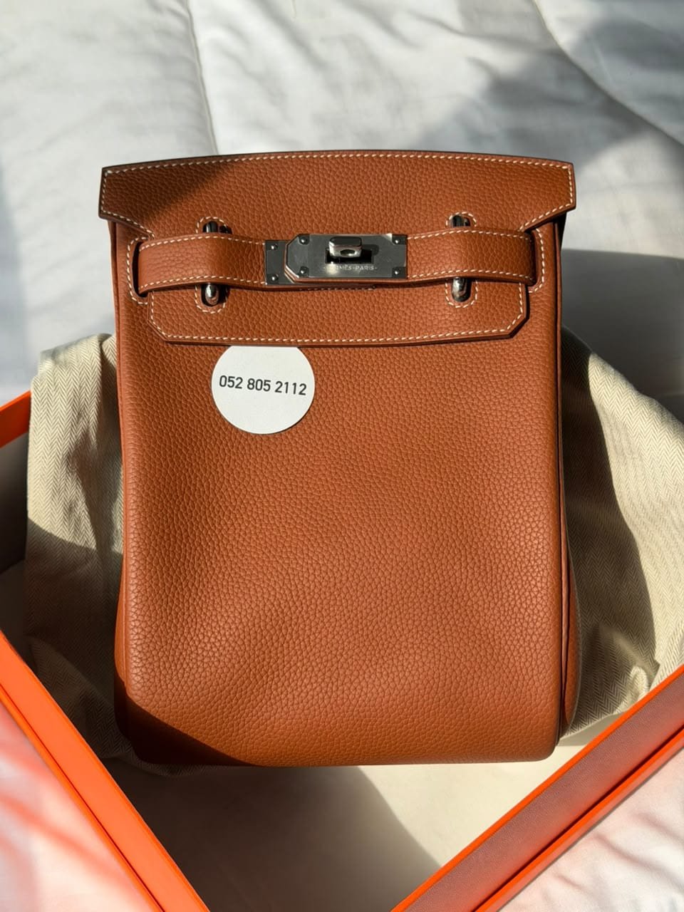 Hermès Hac à Dos Backpack in Gold
