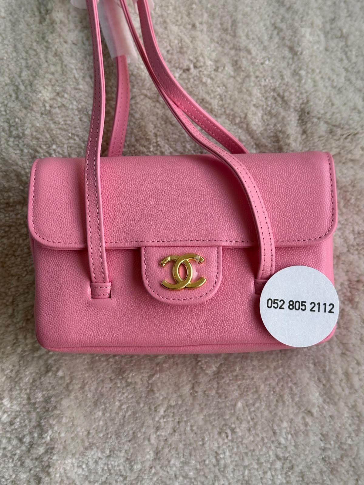 Chanel Top-Handle Flap Bag in Pink