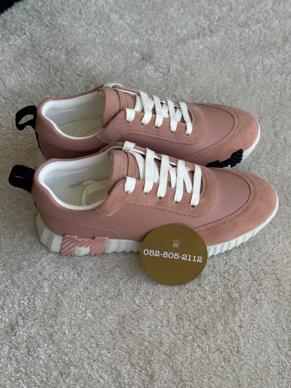 Hermès Bouncing Sneakers in Blush Pink