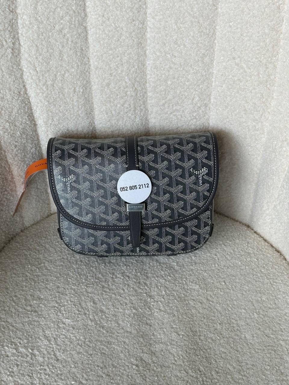 Goyard Belvedere messenger bag in grey