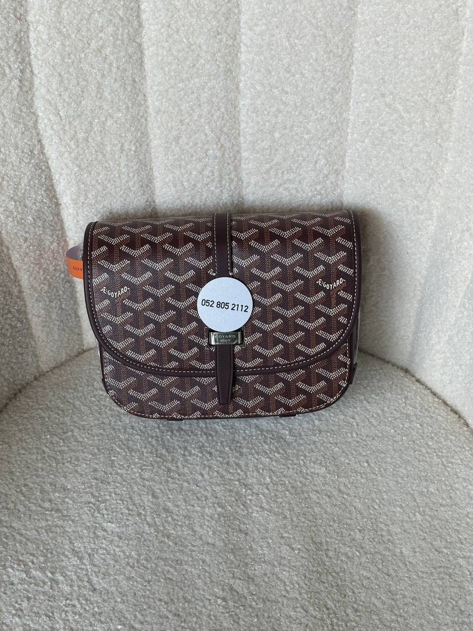 Goyard Belvedere messenger bag in burgundy